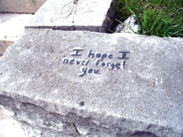 Collinsites.org is vehemently opposed to graffiti - but isn't this a nice sentiment?